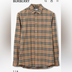 Mens Burberry Check shirt